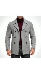 Ανδρικό Παλτό Σταυρωτό Seinse CP65SS Cappoto PE Γκρι