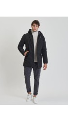 Ανδρικό Μπουφάν Παρκά Gianni Lupo GL5068BD-F25-AW25 NOS Μαύρο