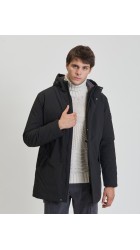 Ανδρικό Μπουφάν Παρκά Gianni Lupo GL5068BD-F25-AW25 NOS Μαύρο