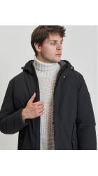 Ανδρικό Μπουφάν Παρκά Gianni Lupo GL5068BD-F25-AW25 NOS Μαύρο