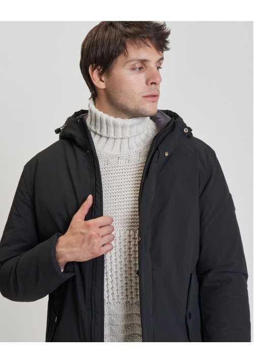 Ανδρικό Μπουφάν Παρκά Gianni Lupo GL5068BD-F25-AW25 NOS Μαύρο