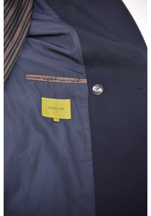 Ανδρικό Παλτό Σταυρωτό Gianni Lupo GL7050H Μπλε