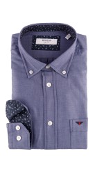 Ανδρικό Πουκάμισο Boston 068-47 Μπλε