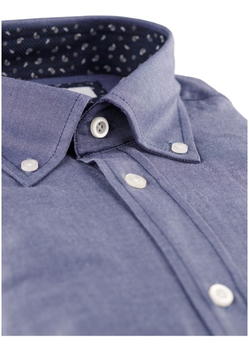 Ανδρικό Πουκάμισο Boston 068-47 Μπλε