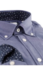 Ανδρικό Πουκάμισο Boston 068-47 Μπλε