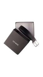 Ανδρική Ζώνη Δύο Όψεων Seinse CT262.282SS Cint.Double BY Μαύρη-Μπλε