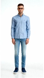 Ανδρικό Πουκάμισο Boston 700-2 Γαλάζιο