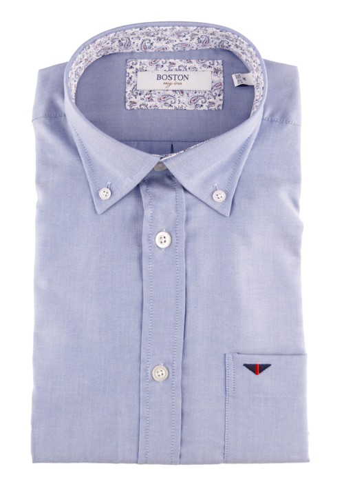 Ανδρικό Πουκάμισο Boston 700-2 Γαλάζιο