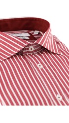 Ανδρικό Πουκάμισο Slim Fit Boston 704-4 Κόκκινο