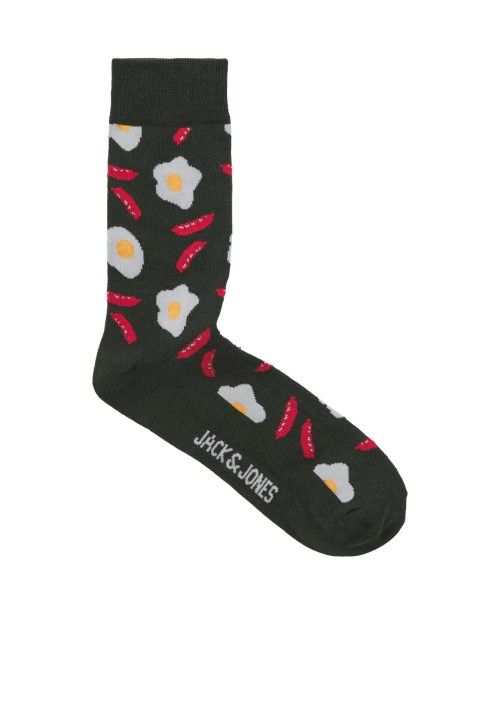 Ανδρικές Κάλτσες  Jack & Jones JAChot Food Socks 3 Pack Πολύχρωμες Ανδρικές Κάλτσες  Jack & Jones JAChot Food Socks 3 Pack Πολύχρωμες