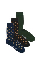 Ανδρικές Κάλτσες 3 Pack Jack & Jones Jaclando Food Socks 3 Pack 12301324 Ocean Cavern Pineneedle - Black Ανδρικές Κάλτσες 3 Pack Jack & Jones Jaclando Food Socks 3 Pack 12301324 Ocean Cavern Pineneedle - Black