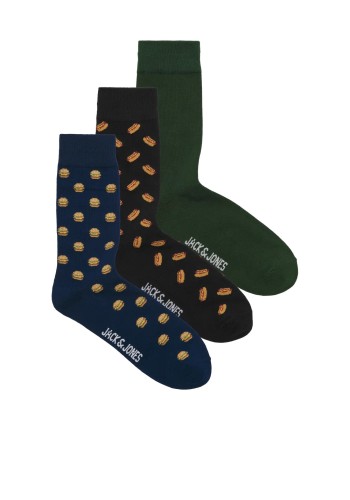 Ανδρικές Κάλτσες 3 Pack Jack & Jones Jaclando Food Socks 3 Pack 12301324 Ocean Cavern Pineneedle - Black Ανδρικές Κάλτσες 3 Pack Jack & Jones Jaclando Food Socks 3 Pack 12301324 Ocean Cavern Pineneedle - Black