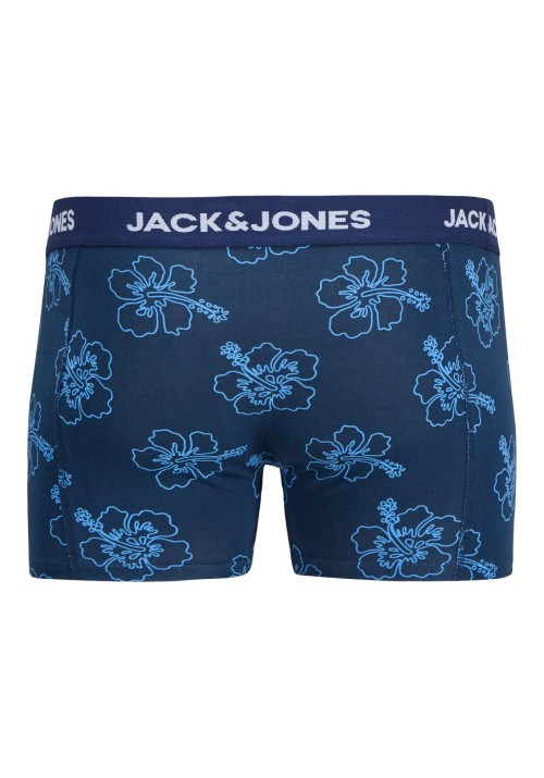 Ανδρικά Μποξεράκια 3Pack Jack & Jones Jacanthony Print Trunks 3 Pack Noos 12298171 Pageant Blue Pageant Blue - Navy Blazer