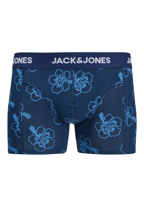 Ανδρικά Μποξεράκια 3Pack Jack & Jones Jacanthony Print Trunks 3 Pack Noos 12298171 Pageant Blue Pageant Blue - Navy Blazer