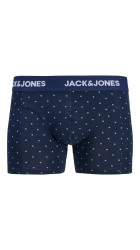 Ανδρικά Μποξεράκια 3Pack Jack & Jones Jacanthony Print Trunks 3 Pack Noos 12298171 Pageant Blue Pageant Blue - Navy Blazer