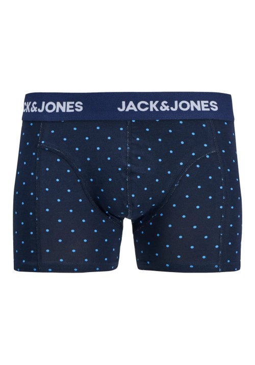 Ανδρικά Μποξεράκια 3Pack Jack & Jones Jacanthony Print Trunks 3 Pack Noos 12298171 Pageant Blue Pageant Blue - Navy Blazer