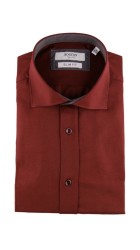 Ανδρικό Πουκάμισο Slim Fit Boston 95022-492-1 Μπορντό