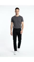 Ανδρικό Παντελόνι Τζιν FQ Jann 5 Pocket Jeans 21900814-200297 Μαύρο