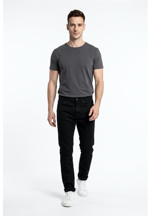 Ανδρικό Παντελόνι Τζιν FQ Jann 5 Pocket Jeans 21900814-200297 Μαύρο