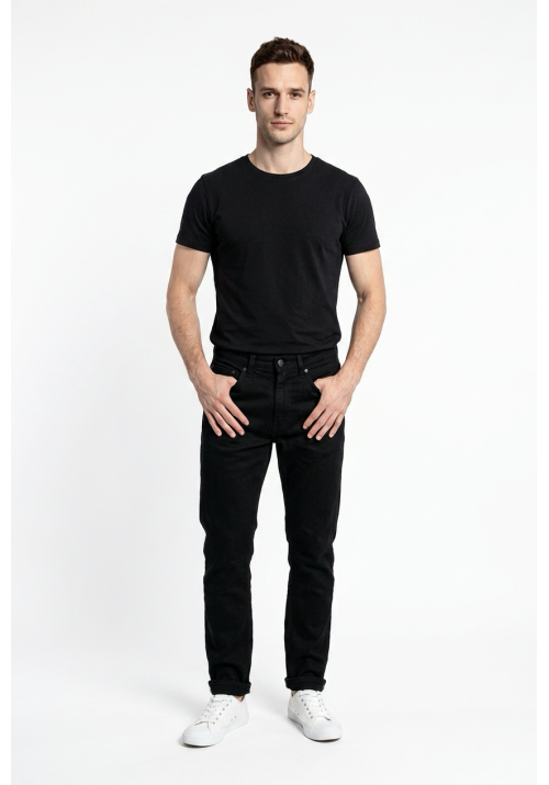 Ανδρικό Παντελόνι Τζιν FQ Jann 5 Pocket Jeans 21900814-200297 Μαύρο