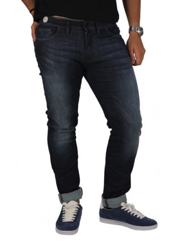 Ανδρικό Παντελόνι Τζιν με Slim Εφαρμογή Gnious 300349-2076 Μπλε Σκούρο