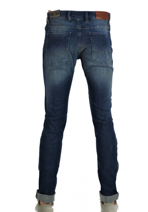 Ανδρικό Παντελόνι Τζιν με Slim Εφαρμογή Gnious 300336-2062 Μπλε