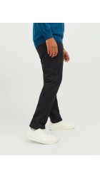 Ανδρικό Παντελόνι Chino Plus Size Jack & Jones JPSTMarco JJDave 12243603 Μαύρο