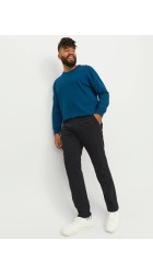 Ανδρικό Παντελόνι Chino Plus Size Jack & Jones JPSTMarco JJDave 12243603 Μαύρο