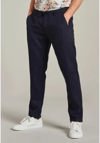 Ανδρικό Λινό Παντελόνι Dstrezzed Navy Μπλε