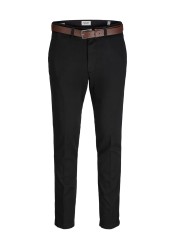 Ανδρικό Παντελόνι Chino Jack & Jones JPSTMarco Franco Chino W Belt 12279249 Black