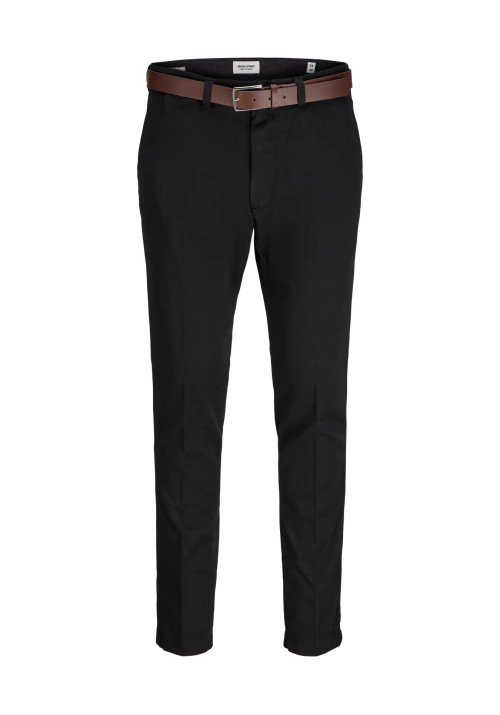 Ανδρικό Παντελόνι Chino Jack & Jones JPSTMarco Franco Chino W Belt 12279249 Black