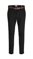 Ανδρικό Παντελόνι Chino Jack & Jones JPSTMarco Franco Chino W Belt 12279249 Black