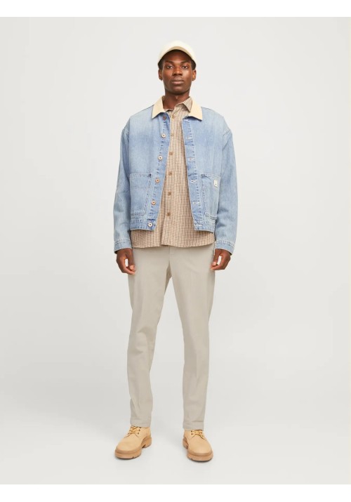 Ανδρικό Παντελόνι Chino Jack & Jones Κοτλέ 12260910 Moonbeam