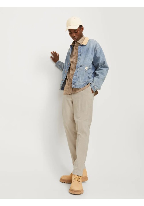 Ανδρικό Παντελόνι Chino Jack & Jones Κοτλέ 12260910 Moonbeam
