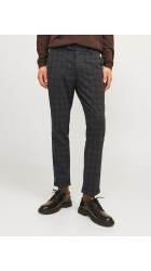 Ανδρικό Παντελόνι Chino Jack & Jones JPSTMarco JJConnor Tap shoe/Check 12193553 Dark Grey Ανδρικό Παντελόνι Chino Jack & Jones JPSTMarco JJConnor Tap shoe/Check 12193553 Dark Grey