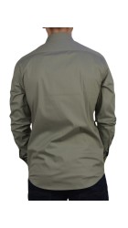 Ανδρικό Πουκάμισο Slim Fit Boston 203-1-2 Λαδί