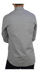 Ανδρικό Πουκάμισο Slim Fit Boston 203-2 Γκρι