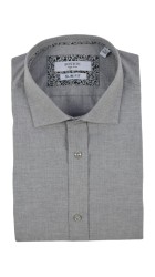 Ανδρικό Πουκάμισο Slim Fit Boston 203-2 Γκρι