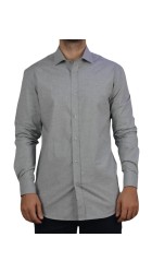 Ανδρικό Πουκάμισο Slim Fit Boston 203-2 Γκρι