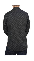 Ανδρικό Πουκάμισο Slim Fit Boston 2143-21.1 Μαύρο