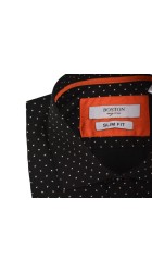 Ανδρικό Πουκάμισο Slim Fit Boston 2143-21.1 Μαύρο