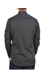 Ανδρικό Πουκάμισο Slim Fit Boston 2143-25-1 Μαύρο Ανδρικό Πουκάμισο Slim Fit Boston 2143-25-1 Μαύρο