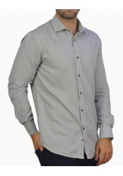 Ανδρικό Πουκάμισο Slim Fit Boston 28877-2-1 Γκρι