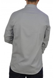 Ανδρικό Πουκάμισο Slim Fit Boston 28877-2-1 Γκρι