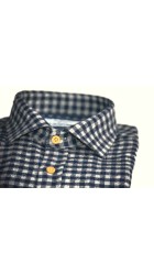 Ανδρικό Πουκάμισο με Στενή Γραμμή Φανέλα Boston 3444-6 Γκρι