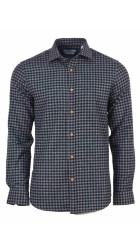 Ανδρικό Πουκάμισο με Στενή Γραμμή Φανέλα Boston 3444-6 Γκρι