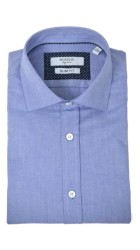 Ανδρικό Πουκάμισο με Στενή Γραμμή Boston 401-2 Γαλάζιο