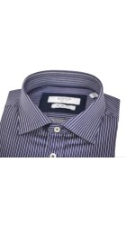 Ανδρικό Πουκάμισο Slim Fit Boston 606-2 Μπλε