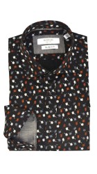 Ανδρικό Πουκάμισο Slim Fit Boston 606-3 Μαύρο