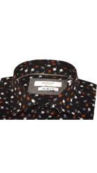 Ανδρικό Πουκάμισο Slim Fit Boston 606-3 Μαύρο